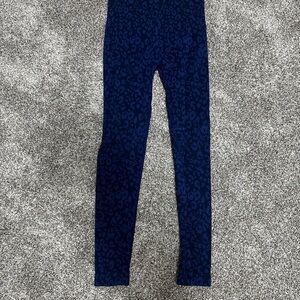 Blue Leopard Print Leggings